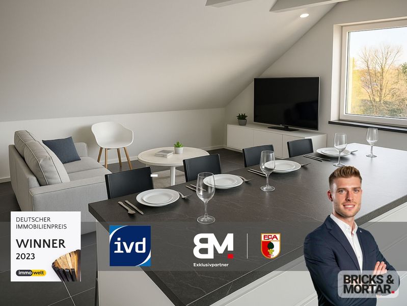 Modern sanierte 3-Zimmer-Dachgeschosswohnung mit Kochinsel in zentraler Lage
